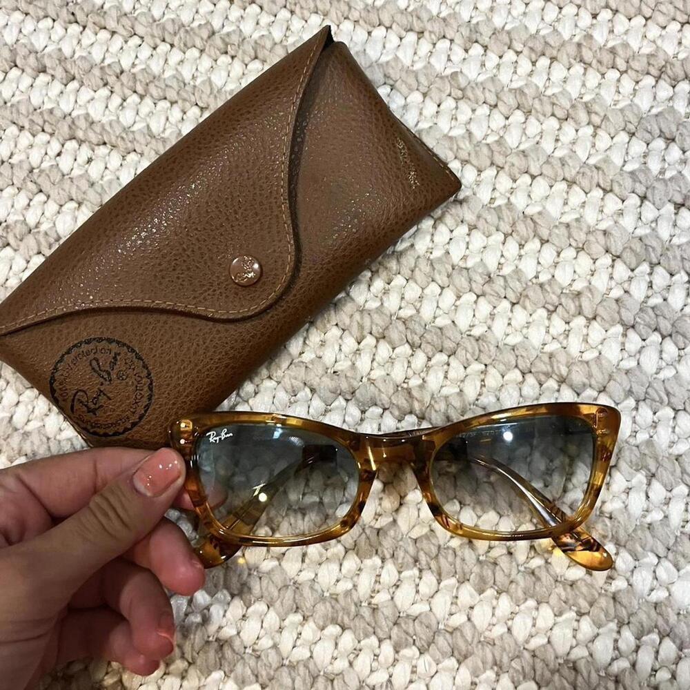 Ray-Ban Tortoise Cat-Eye Sunglasses - Amber/Brown Gradient
